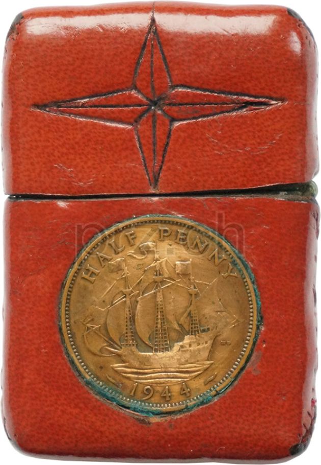 Vorderseite von Leather – Star of David, Modell five barrel hinge, Jahr 1949 - 51, Bild 2