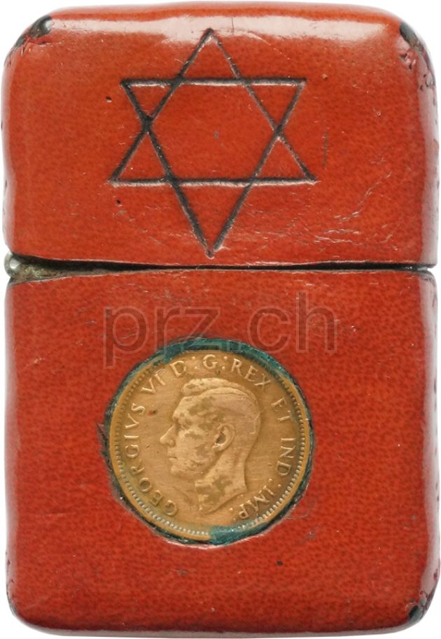 Vorderseite von Leather – Star of David, Modell five barrel hinge, Jahr 1949 - 51, Bild 1