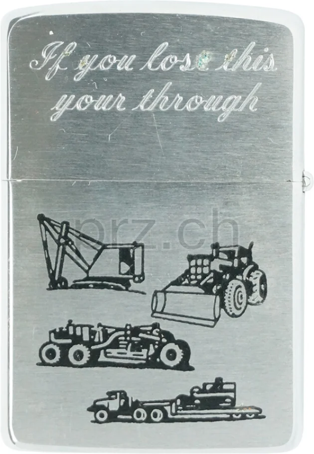 Vorderseite von 7th Engineer Battalion – «Chargin’ Charlie», Modell chrome plated brushed, five barrel hinge, Jahr 1969, Bild 2