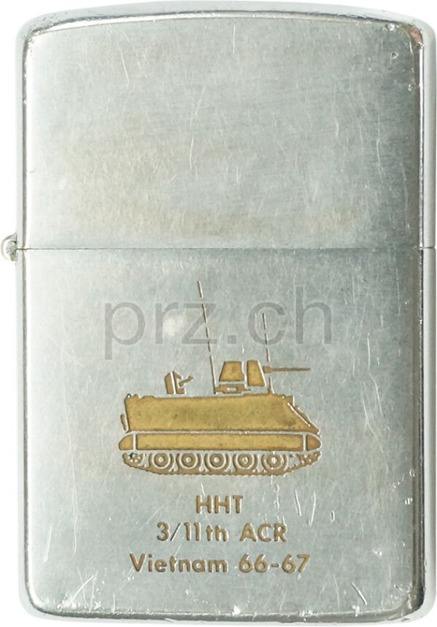 Vorderseite von 3/11th ACR – Blackhorse Regiment, Modell chrome plated brushed, five barrel hinge, Jahr 1967, Bild 1