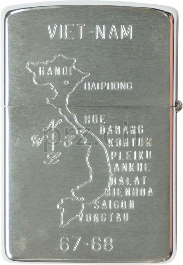 Vorderseite von Helatkltron-3 – «Seawolves», Modell chrome plated brushed, five barrel hinge, Jahr 1967, Bild 2