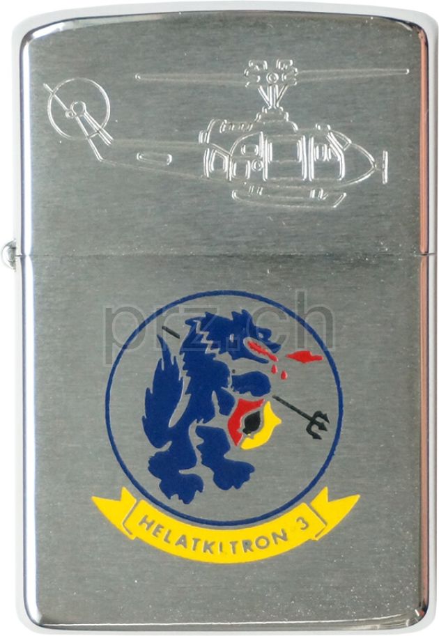 Vorderseite von Helatkltron-3 – «Seawolves», Modell chrome plated brushed, five barrel hinge, Jahr 1967, Bild 1