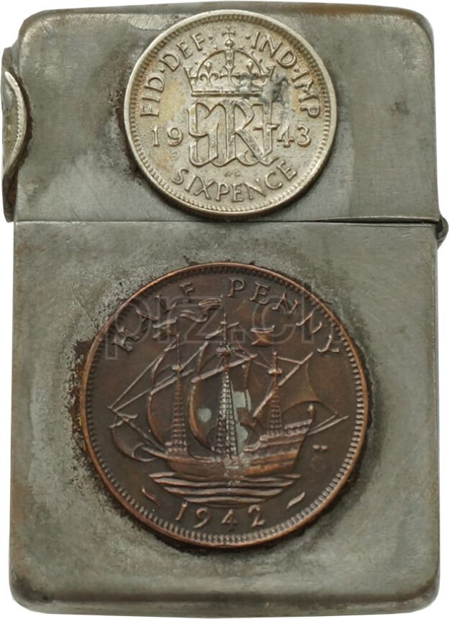 Vorderseite von U.S. Army Air Force – Coins, Modell four barrel hinge, flat bottom, Jahr 1942 - 43, Bild 2