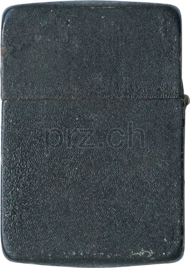 Vorderseite von Black crackle – U.S. Army Medical Corps, Modell four barrel hinge, flat bottom, Jahr 1942 - 43, Bild 2